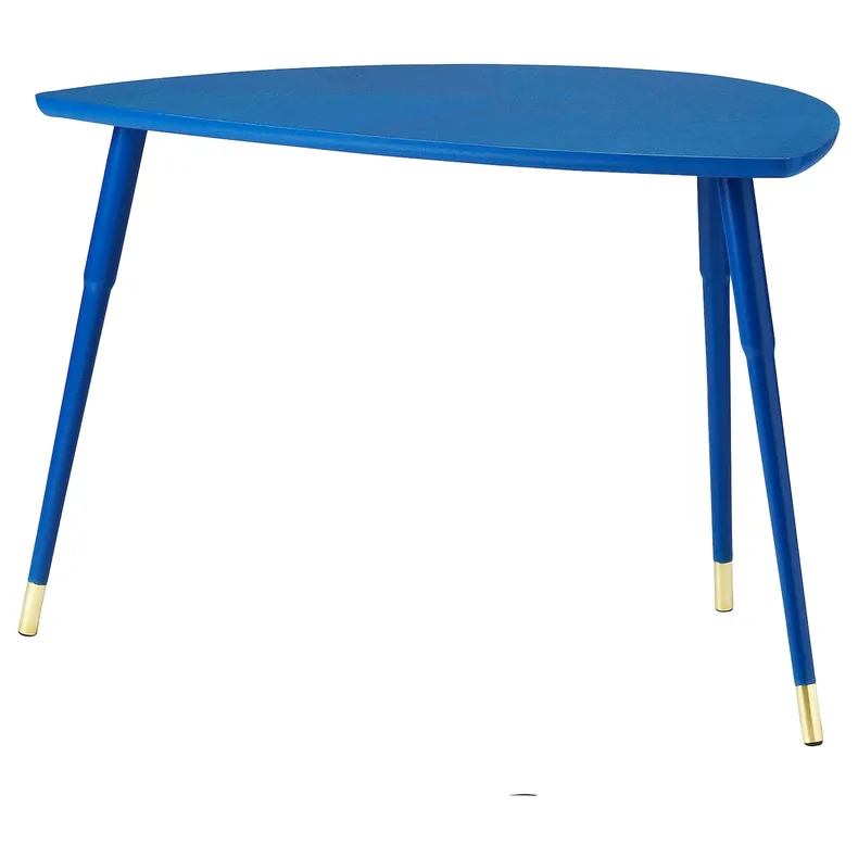 IKEA LÖVBACKEN ЛЕВБАККЕН, журнальний столик, синій, 77x39 см 905.570.99 фото №1