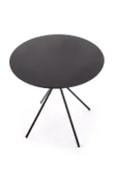 Круглый стол обеденный HALMAR FONDI черный фото thumb №2