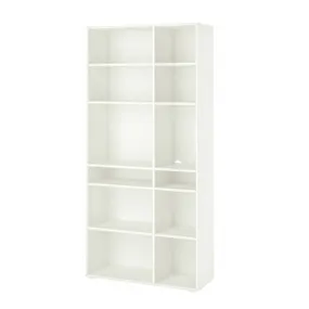 IKEA VIHALS ВІХАЛЬС, стелаж 10 полиць, білий, 95x37x200 см 704.832.74 фото