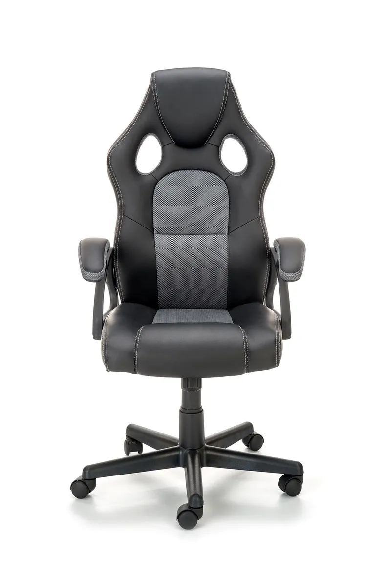 Кресло компьютерное HALMAR BERKEL, черный/серый фото №9