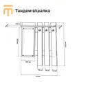 Еверест Вешалка Эверест Тандем с зеркалом венге (DTM-5725) фото thumb №3