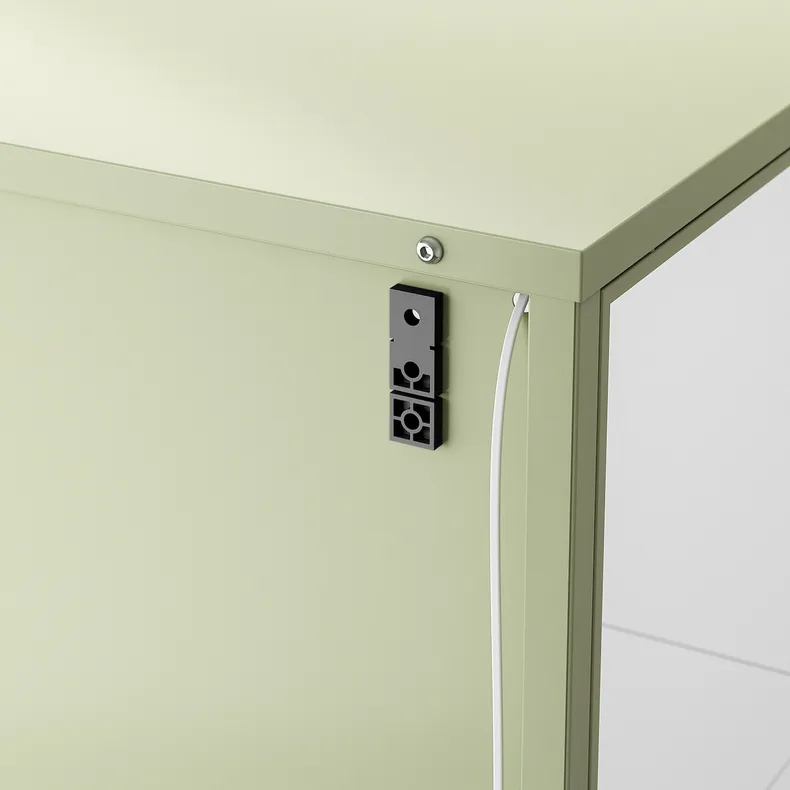 IKEA RUDSTA РУДСТА, шафа зі скляними дверцятами, світло-зелений, 42x37x155 см 005.327.20 фото №6