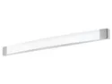 BRW Настінний світлодіодний світильник для ванної Siderno з пластику білого та сріблястого кольору 072266 фото thumb №1