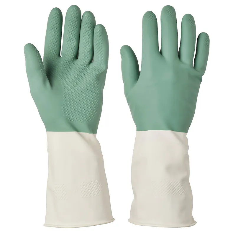 IKEA RINNIG РИННИГ, хозяйственные перчатки, зеленый, M 404.767.79 фото №1