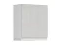 BRW Верхний кухонный шкаф Sole 60 см с вытяжкой правый светло-серый глянец, альпийский белый/светло-серый глянец FH_GOO_60/68_P_FL_BRW-BAL/XRAL7047/BI фото thumb №2