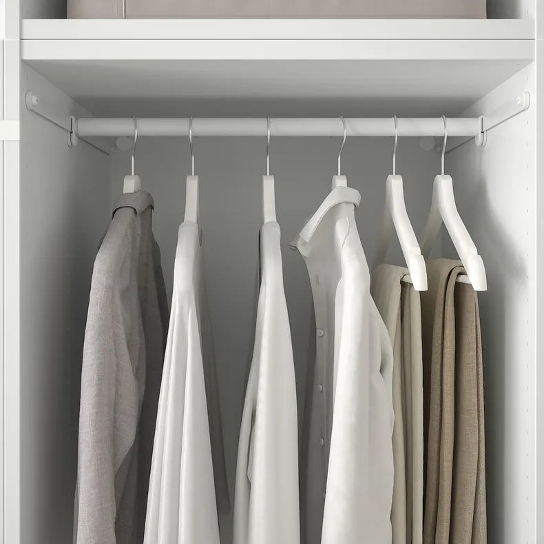 IKEA PLATSA ПЛАТСА, гардеробна шафа, 6 дверцят, білий/ФОННЕС білий, 240x57x231 см 394.253.52 фото №4