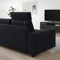 IKEA VIMLE ВІМЛЕ, 3-місний диван, з узголів'ям з широкими підлокітниками/САКСЕМАРА чорно-синій 494.014.64 фото thumb №4