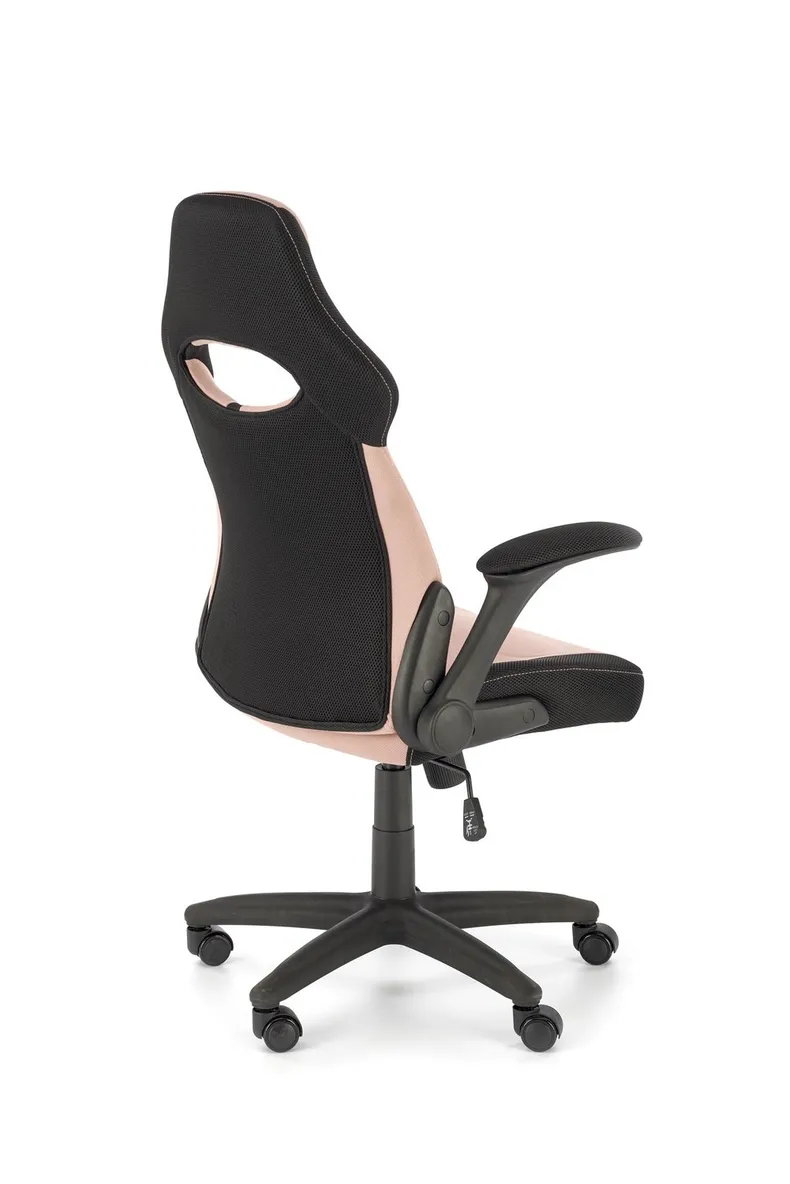 Крісло комп'ютерне, офісне HALMAR BLOOM рожевий / чорний фото №3