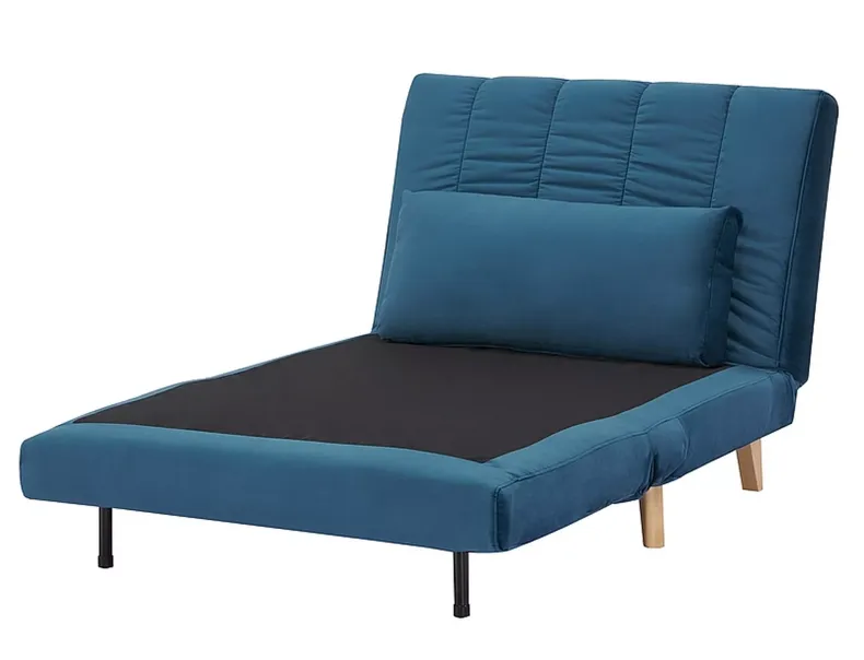 Кресло мягкое раскладное бархатное SIGNAL BILLY Velvet, синий фото №3