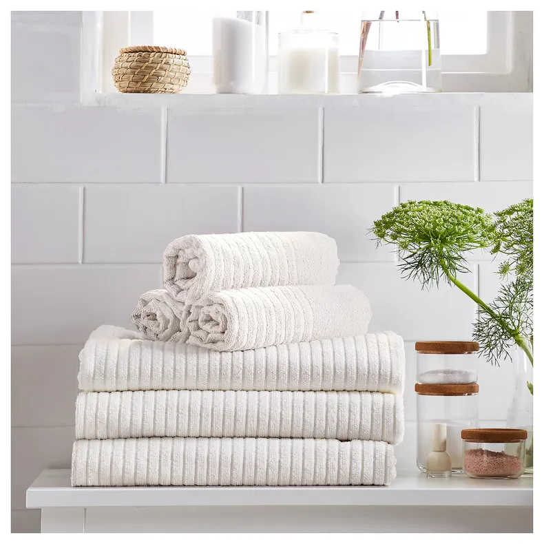 IKEA VÅGSJÖN ВОГШЁН, банное полотенце, белый, 70x140 см 803.509.85 фото №6