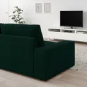 IKEA KIVIK КІВІК, 4-місний диван із кушеткою, Талміра темно-зелена 094.847.86 фото thumb №4