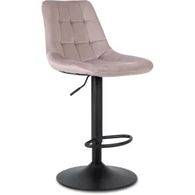 Барный стул бархатный MEBEL ELITE ARCOS 2 Velvet, розовый фото