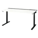 IKEA MITTZON МІТТЗОН, письмовий стіл, білий/чорний, 160x80 см 995.290.83 фото thumb №1