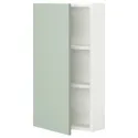 IKEA ENHET ЕНХЕТ, настінн шафа з 2 поличками/дверцят, білий/блідо-сіро-зелений, 40x17x75 см 194.968.78 фото thumb №1