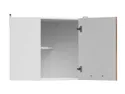 BRW Угловой верхний кухонный шкаф Junona Line 60 см левый/правый дуб делано темный, белый/дуб Делано темный GNWU/57_LP-BI/DDC фото thumb №4