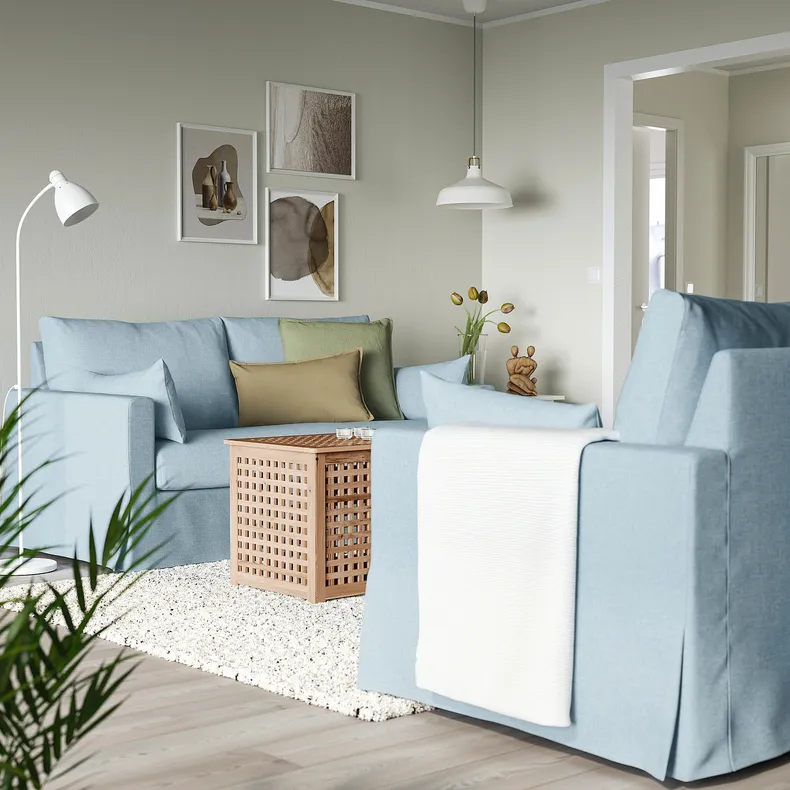 IKEA HYLTARP ХЮЛЬТАРП, 2-місний диван, КІЛАНДА блідо-синій 294.896.22 фото №2