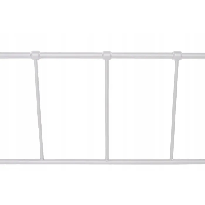 Кровать односпальная металлическая 90x200 см MEBEL ELITE PABLO, белый фото №7