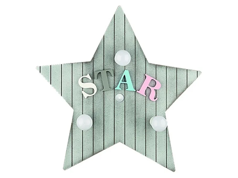 BRW Toy-Star, дитячий настінний світильник 066849 фото №1