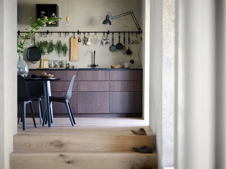 IKEA SINARP СІНАРП, фронтальна панель посудомийної маш, коричневий, 45x80 см 704.041.73 фото №3