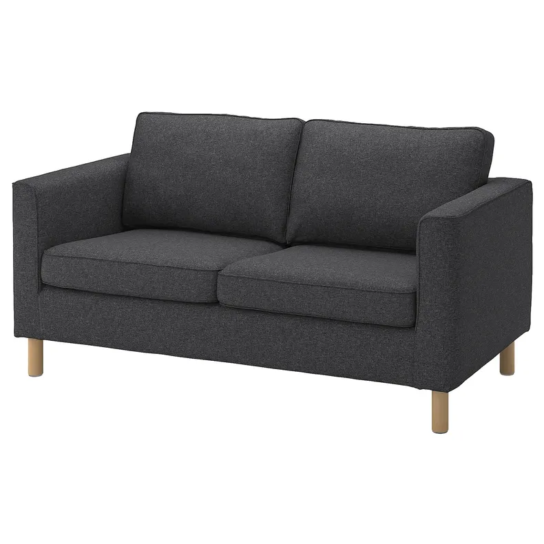 IKEA PÄRUP ПЕРУП, чохол для 2-місного дивана, ГУННАРЕД темно-сірий 104.938.03 фото №2