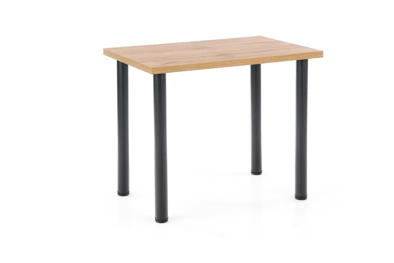 Кухонний стіл HALMAR MODEX 2 90x60 см, колір стільниці - дуб вотан, ніжки - чорний фото №1