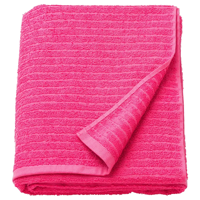 IKEA VÅGSJÖN ВОГШЁН, простыня банная, ярко-розовый, 100x150 см 805.710.86 фото №1