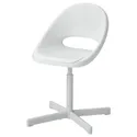 IKEA LOBERGET ЛОБЕРГЕТ / SIBBEN СІББЕН, стілець з подушкою д/дитячого столу, білий/бірюзовий 395.013.17 фото thumb №5