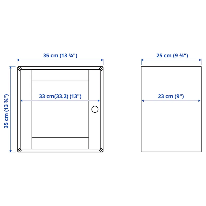 IKEA VÄLJARE ВЭЛЬЯРЕ, шкаф с дверью, сосна / тополь, 35x25x35 см 905.367.09 фото №5