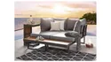 BRW Комплект садових меблів BRW DAKOTA: стіл + 2 дивани з подушками (сірий) 090791 фото thumb №3