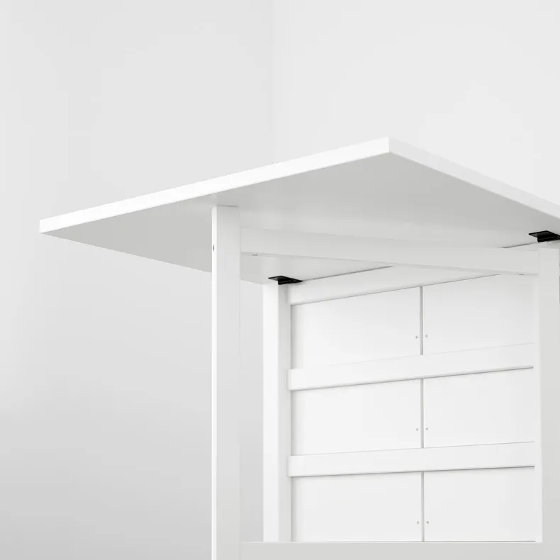 IKEA NORDEN НОРДЕН / FRÖSVI ФРЕСВІ, стіл+4 стільці, білий/білий, 26/89/152 см 495.688.16 фото №5