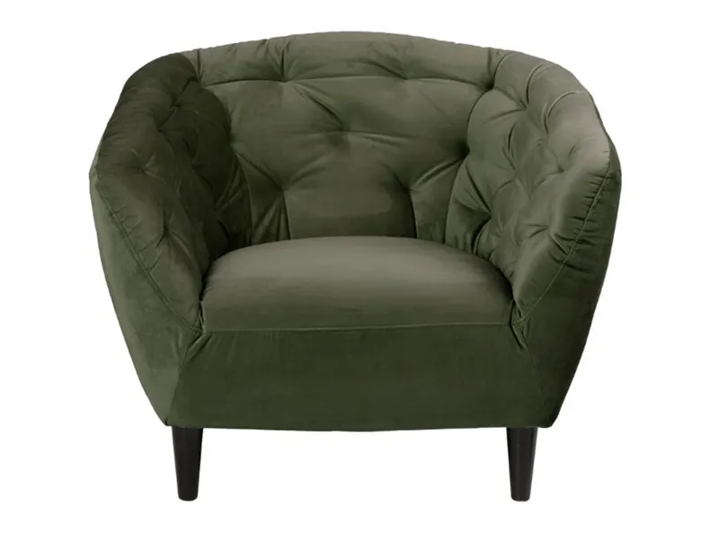 BRW Кресло Ria 1 стеганый велюр темно-зеленого цвета FO-RIA-1--VIC_68AC фото №2