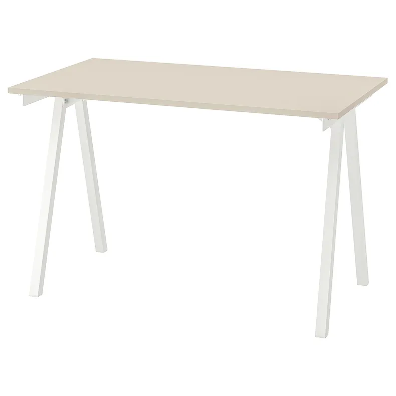 IKEA TROTTEN ТРОТТЕН, подстолье для столешницы, белый, 120x70x75 см 404.747.56 фото №3