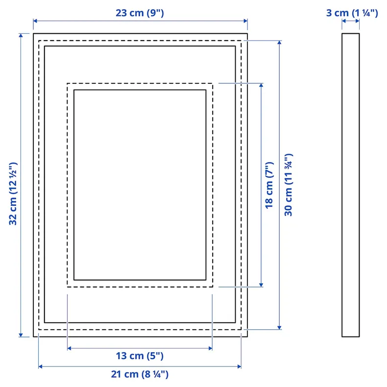 IKEA RÖDALM РЕДАЛЬМ, рамка, білий, 21x30 см 105.488.86 фото №7