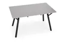 Розкладний стіл кухонний HALMAR BALROG 2 140-180x80 см, стільниця - світло-сіра, ніжки - чорні фото thumb №4