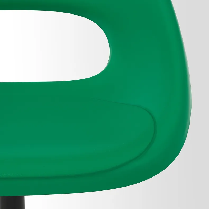 IKEA ELDBERGET ЕЛЬДБЕРГЕТ / MALSKÄR МАЛЬШЕР, обертовий стілець, зелений / чорний 194.444.22 фото №5