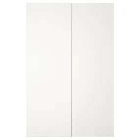 IKEA HASVIK ХАСВІК, розсувні дверцята, 2 шт., білий, 150x236 см 905.215.38 фото