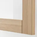 IKEA SINDVIK СИНДВИК, стеклянная дверь, под беленый дуб / прозрачное стекло, 60x64 см 102.963.17 фото thumb №2