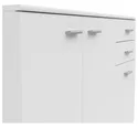 BRW комод Noeda 106 см з 3 дверцятами та 2 шухлядами, білий KOM3D2S-BI фото thumb №5