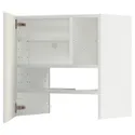 IKEA METOD МЕТОД, настінн шаф д / витяжки з полиц / дверц, білий / ВАЛЛЬСТЕНА білий, 60x60 см 195.073.01 фото thumb №1