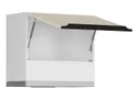 BRW Верхний шкаф для кухни Sole L6 60 см с вытяжкой магнолия жемчуг, альпийский белый/жемчуг магнолии FM_GOO_60/50_O_FL_BRW-BAL/MAPE/IX фото thumb №3