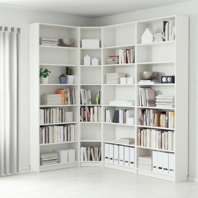 IKEA BILLY БІЛЛІ, книжкова шафа, білий, 215 / 135x28x237 см 590.178.38 фото №2