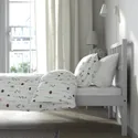 IKEA SMYGA СМЮГА, каркас ліжка, світло-сірий, 90x200 см 604.807.80 фото thumb №6