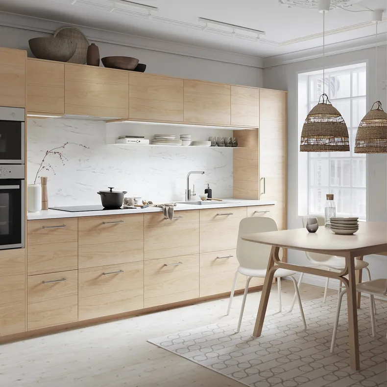 IKEA ASKERSUND АСКЕРСУНД, фронтальна панель посудомийної маш, під світлий ясен, 45x80 см 103.318.77 фото №3