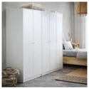 IKEA KLEPPSTAD КЛЕППСТАД, гардероб із 3 дверцятами, білий, 117x176 см 004.417.58 фото thumb №3
