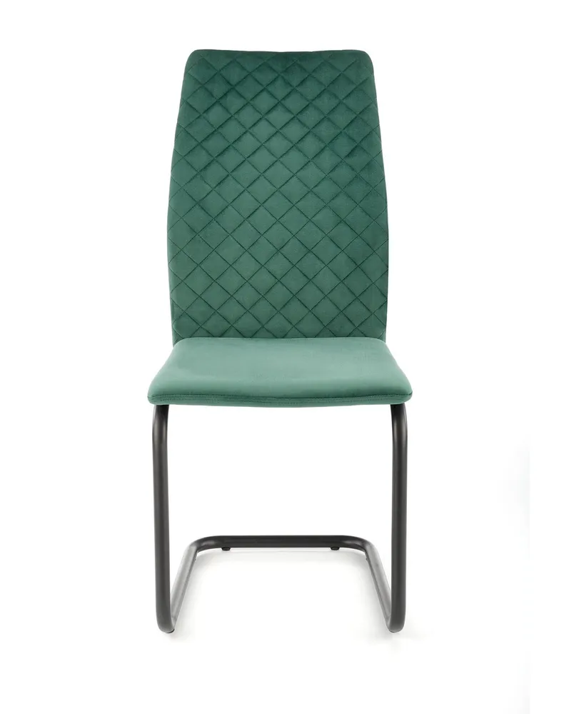 Кухонний стілець оксамитовий HALMAR K444 Velvet, темно-зелений фото №8