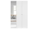 BRW Шкаф 3-х дверный Flex 150 см с зеркалом белый, белый/зеркальный SZAFA_ZESTAW_23-BI/BI/SZ фото thumb №2