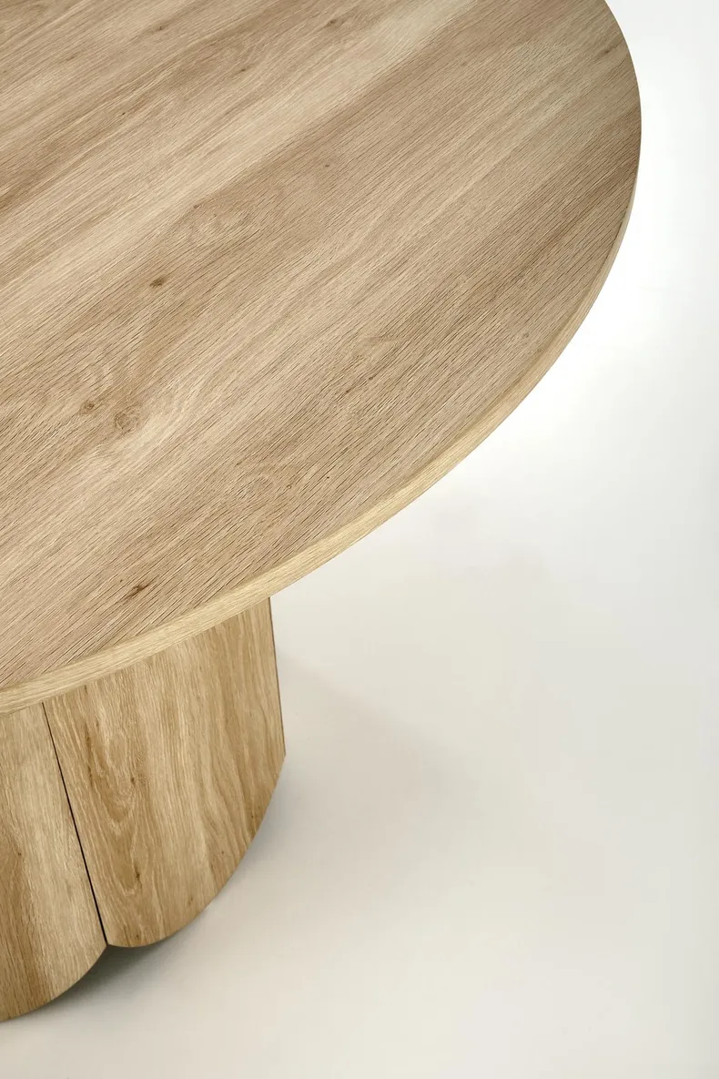 Обеденный стол HALMAR HUGO 120x120 см, натуральный дуб фото №9