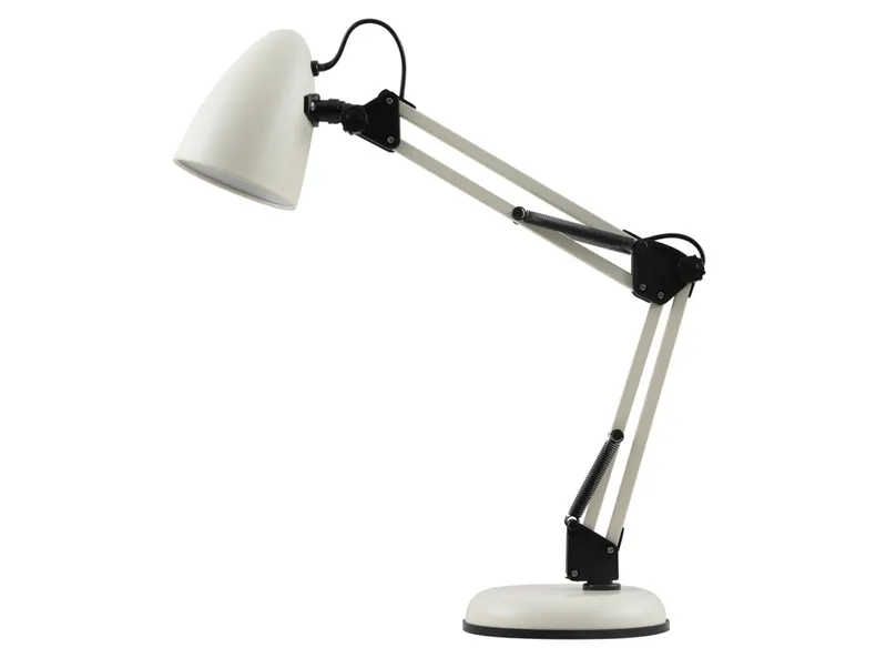 BRW Металлическая настольная лампа Notari белого цвета 093409 фото №1