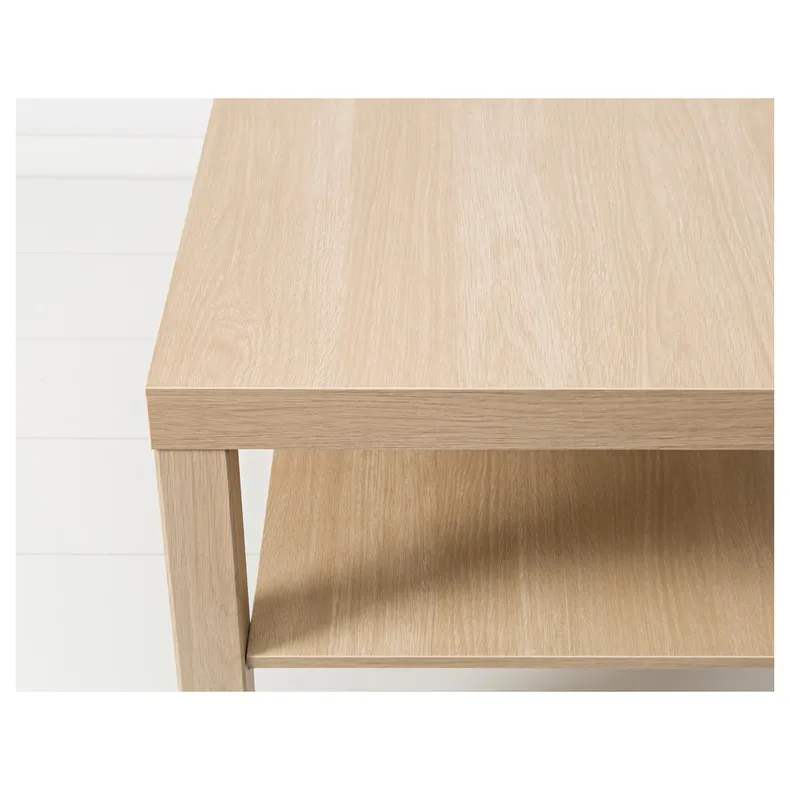 IKEA LACK ЛАКК, журнальный стол, белый крашеный дуб, 90x55 см 503.190.29 фото №4
