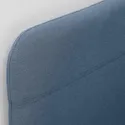 IKEA BLÅKULLEN БЛОКУЛЛЕН, карк ліжка з оббивкою+кут узголів'я, КНІСА класичний синій, 90x200 см 105.057.16 фото thumb №10